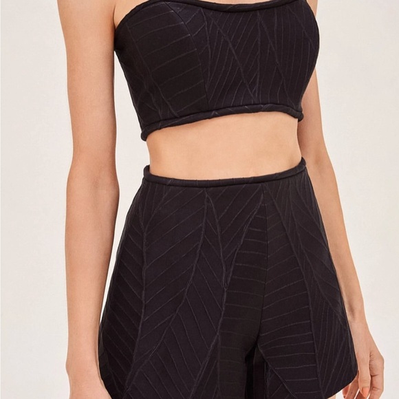 Alexis Black High Waist Women's Shorts - Picture 2 of 6